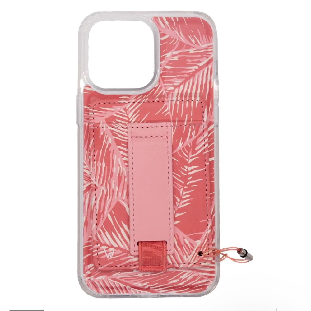 iPhone 14 PRO - PINK PALMS MAGNETIC CASE